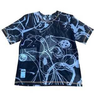 MCQ Alexander McQueen Printed Stretch Mesh T-Shirt New M